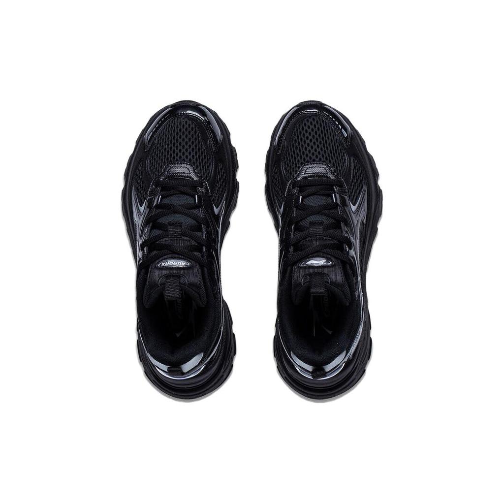 Li Ning Aurora 2K Comfortabele Demping, Slijtvast Lage Casual Schoenen Dames Zwart AGCT108-2
