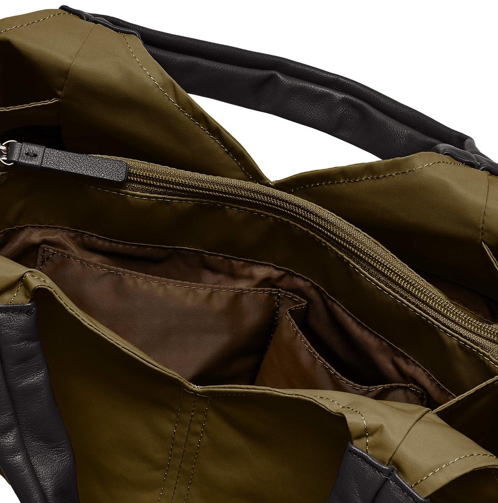 Recycled Nylon Fluffy Tote S Size Khaki [Izak] Y01-03-01 Women's