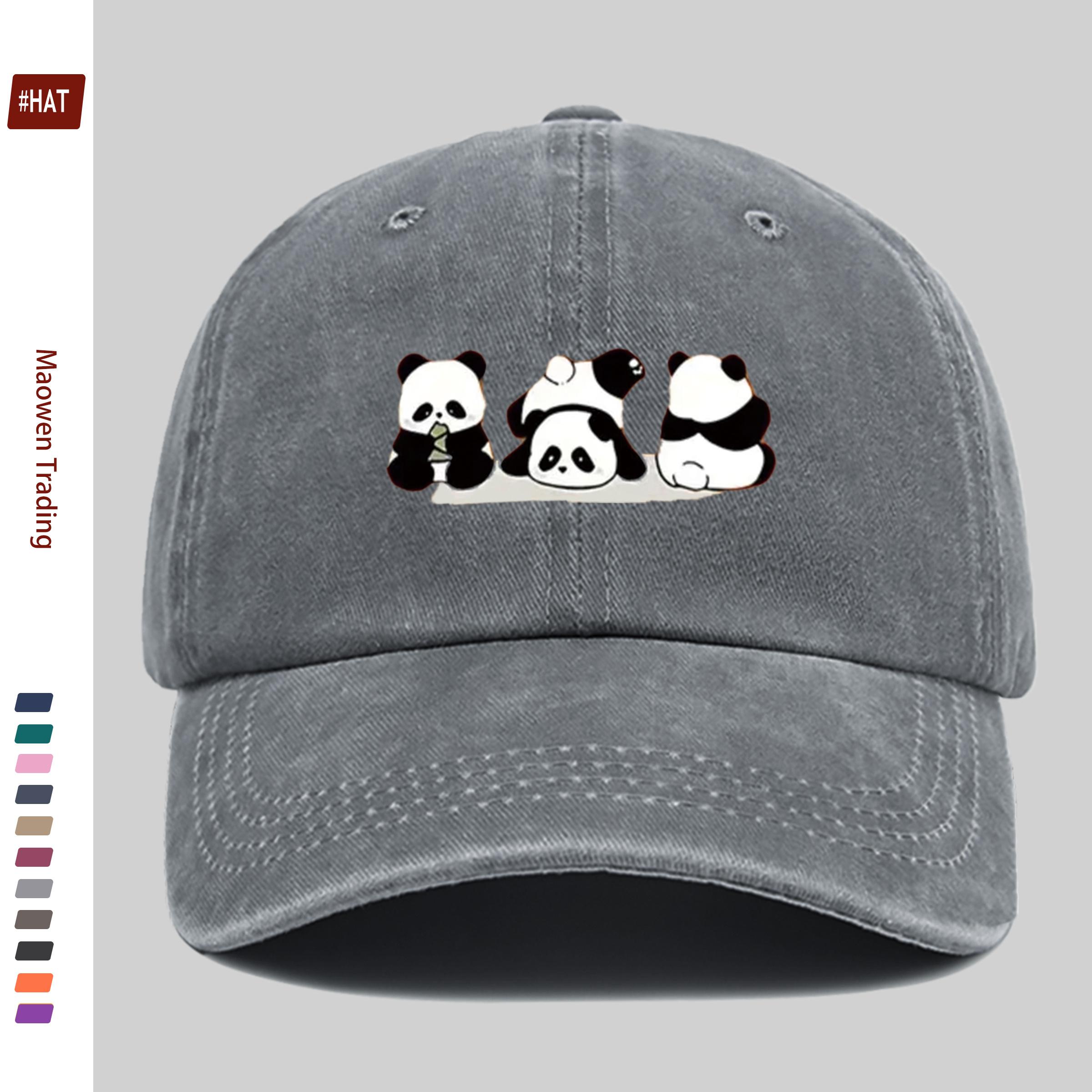 pc Cartoon Cute Panda Pattern Printed Baseball Cap with Adorable Panda Design Sun Hat Comfortable And Lightweight Adjustable S 1pc