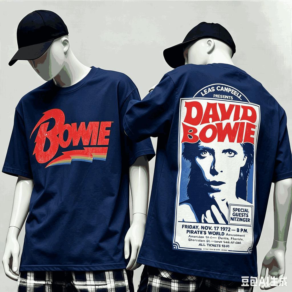 David Bowie 2026 T-shirt Grafica Stile Vintage Abbigliamento Nuovo Unisex Maglietta Band Rock Hip Hop Oversize Unisex Harajuku Alta Qualità