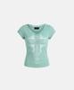 BADBLOOD Loyal Cross Lace Neck 1/2 Henley T-Shirt - Mint