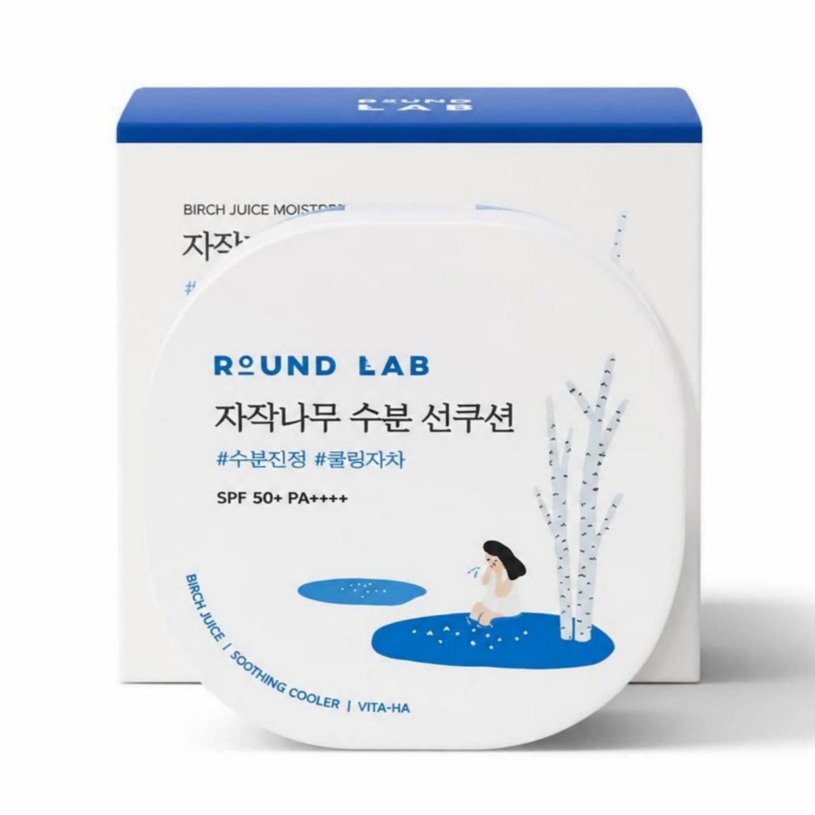 ROUND LAB Birch Juice Moisturizing Sun Cushion SPF50+ PA++++ 15g 1ea