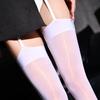 Sexy Glossy Shiny Tight Open Crotch Suspender Pantyhose Tights Women Mature Shiny Pantyhose Glitter Stockings