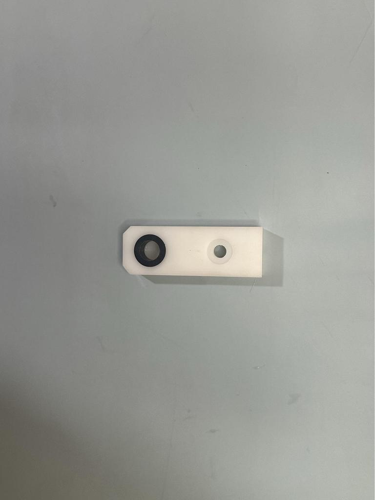 Xizhuo Punching Machine Accessories: Turbine Worm Gear, Rubber Roller, Bracket, and Brush Holder.