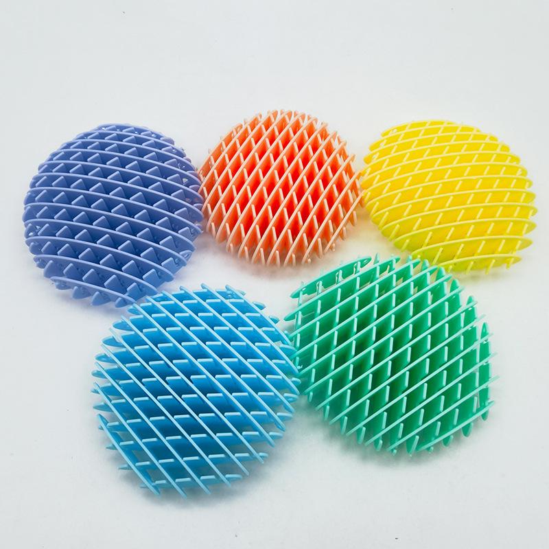 

3D Fidget Carrot Worm Ball: Telescopic Elastic Deformable Toy