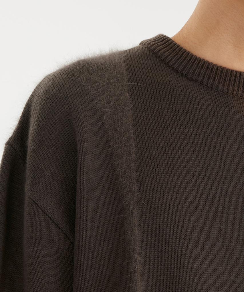 YOUTH Curved Angora Knit - Brown