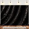 2D Black Glitter Curtain Backdrop for Wedding, Prom & Formal Event Photography
