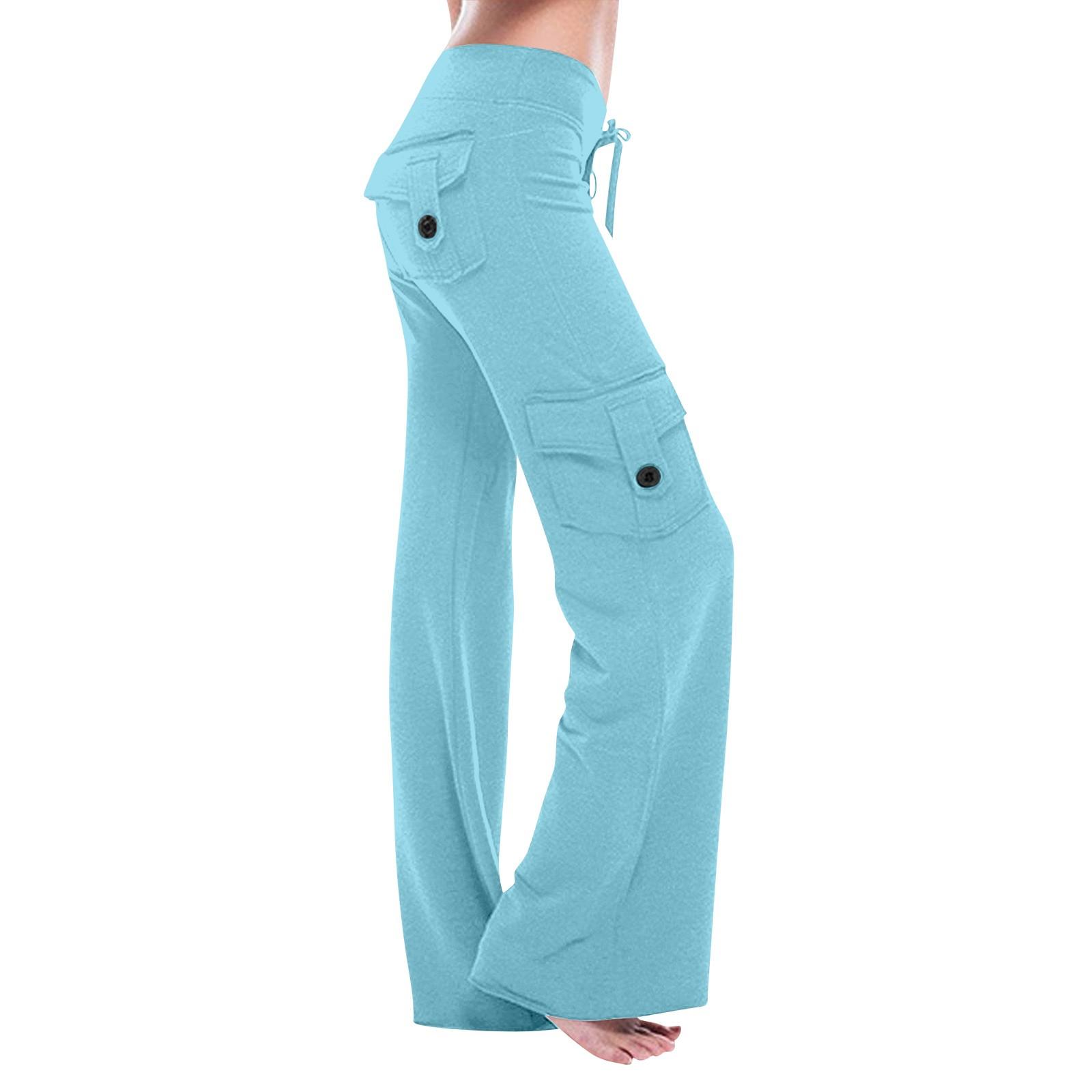 

Модные женские однотонные брюки с эластичной лентой и карманами для самостоятельного выращивания XL