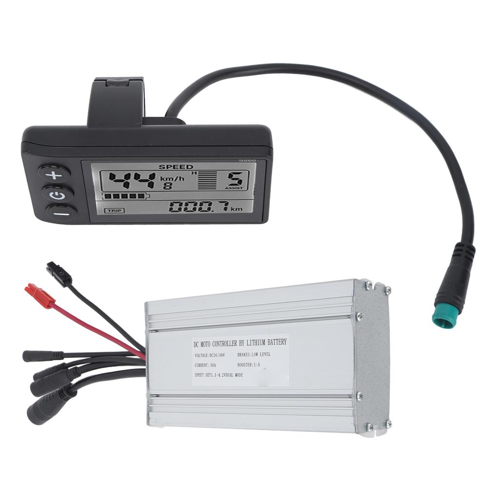 Bicycle Lithium Conversion Controller Kit Waterproof with 30A Bicycle Controller S866 Display Panel DIY Modified