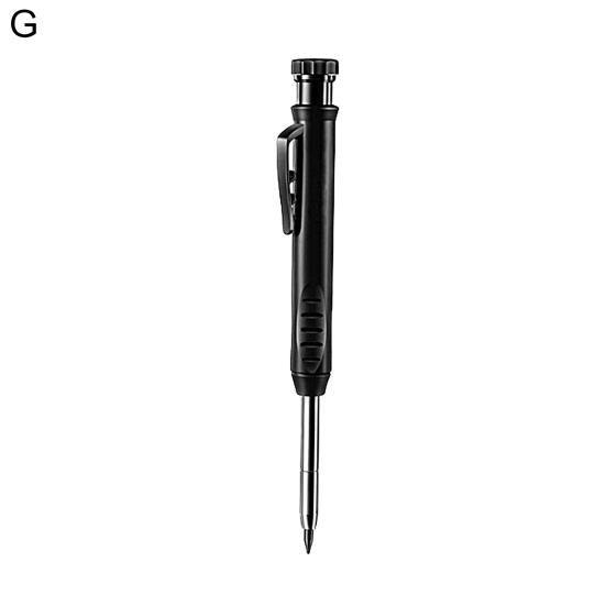 2.8mm Solid Carpenter Pencil Built-in Sharpener Scratch-resistant Graphite Manual Operation Woodworking Marking Pencil for Construction