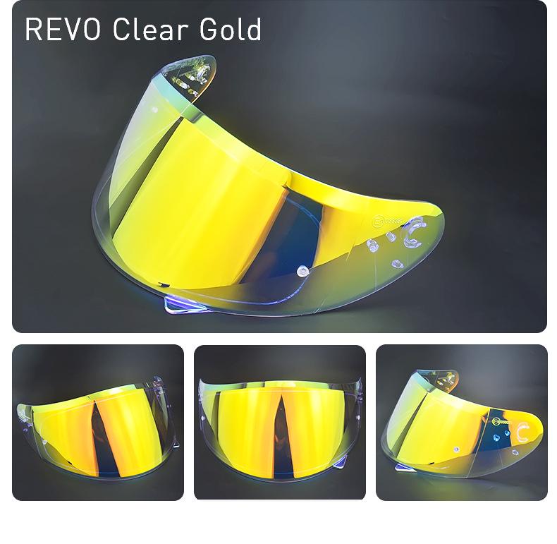 Electroplated Sun Visor for V-12/TARGO Thunder 3 Stinger Helmet