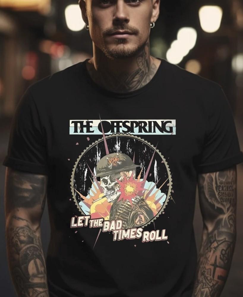Vintage The Offspring Let The Bad Times Black T-Shirt, S-5XL Unisex T-Shirt M