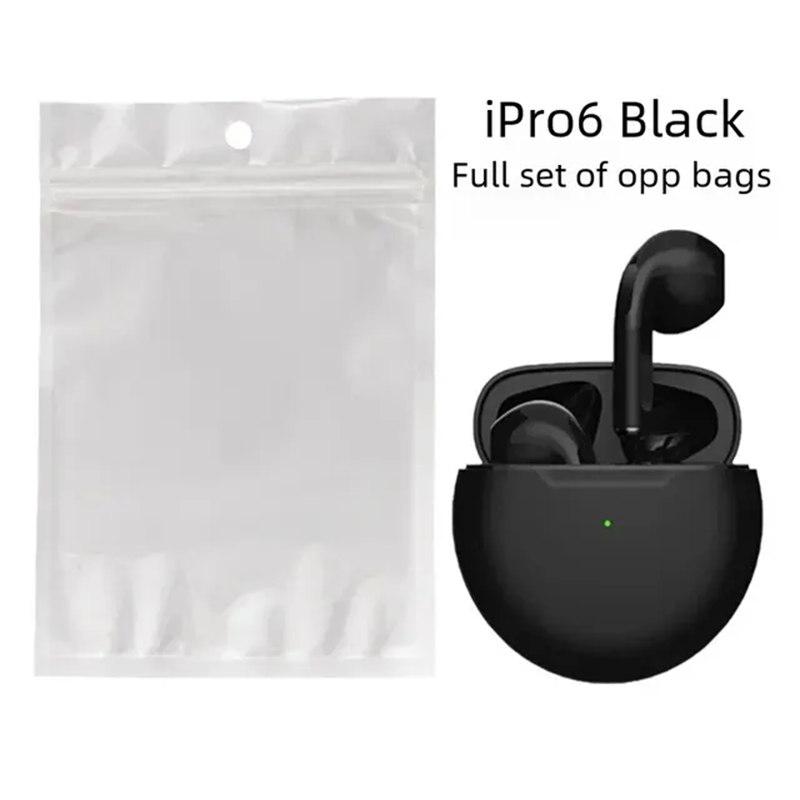 

Оригинальные Pro 6 TWS беспроводные Bluetooth наушники мини наушники стерео спортивная гарнитура для Xiaomi Android наушники чёрный