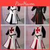 Templar Cosplay Knights Costume Set Stage Wear Clothing Halloween Party Gift