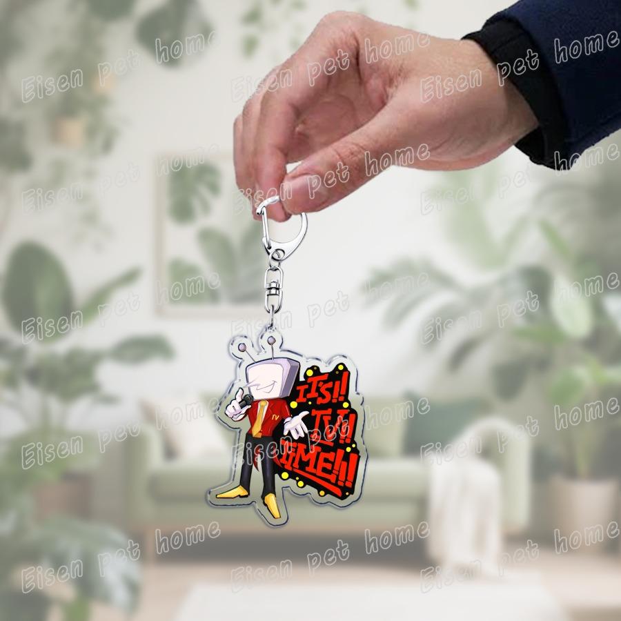 

Game Deltarune Tenna Keychain Llaveros Accessories Bag Charms Spamton Tenna Baby Meme Keychains Keyrings Jewelry Fans Gift