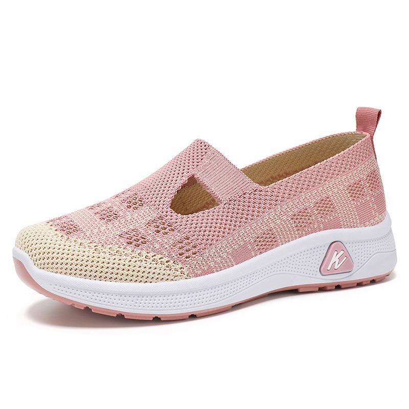 Shoes Women's Casual Shoes Autumn Breathable and Comfortable Women's Shoes Soft Sole Shallow Mouth Single Shoes One Pedal Mother Shoes