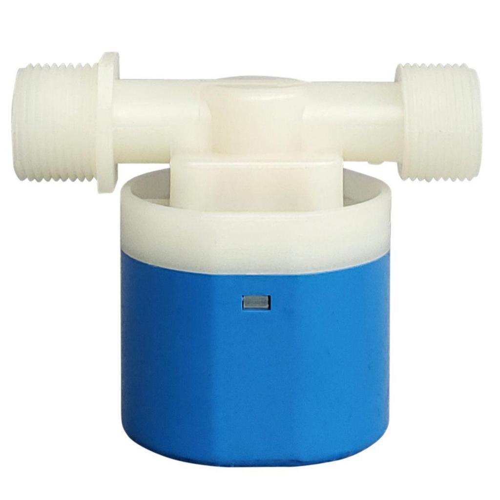 Fully Automatic Blue & White Plastic Water Level Control Valve with 4-Point Side Inlet for Water Tanks
