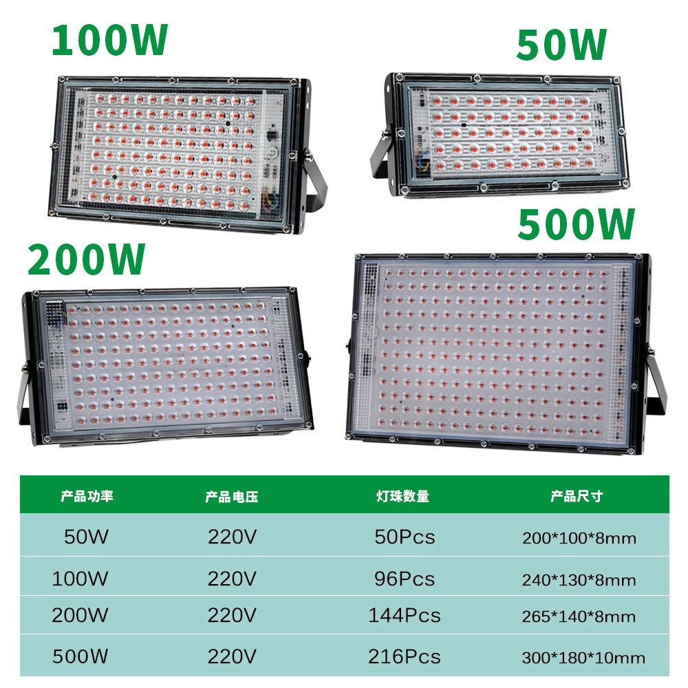 2026 NEW 50W-300W LED Full-spectrum Plant Light for Seedlings Succulent Fill Light Full-band Plant Growing Lamps Pink Light Hot