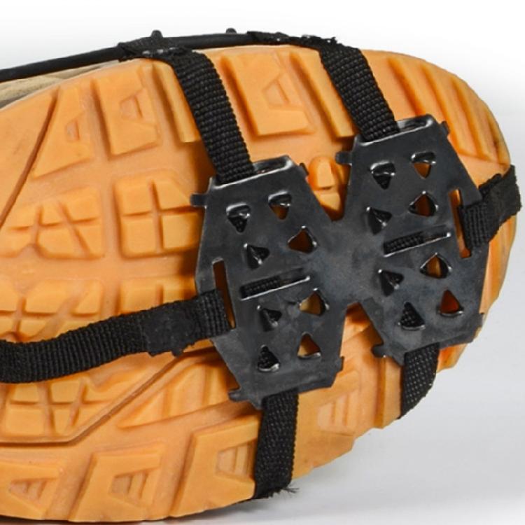 Antislip Ice Shoe Crampons with Spikes for Winter Outdoor and Skiing, 24 Teeth Ice Snow Spikes Grip for Boot and Shoe