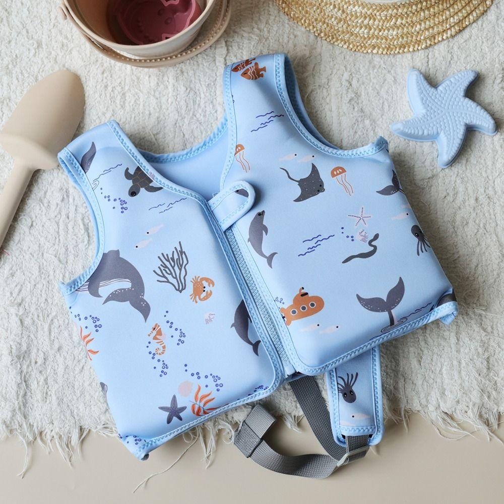 Not Falling Off Child Buoyancy Vest Anti Rollover Inflation-Free Swimming Vest  Water Play