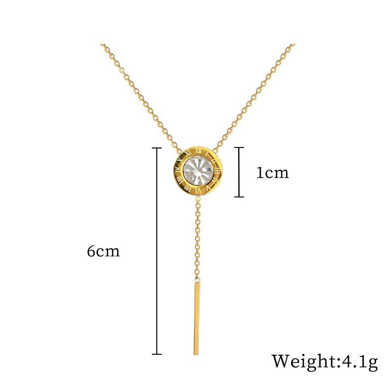 Real Gold Cold Necklace In The E-Commerce Good Goods Furnace, Women'S Collarbone Chain With Jewelry