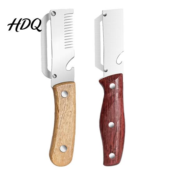 Noodle Garnish Peeler 2Pcs Vegetable with Wooden Handle & Wide Blade Potato