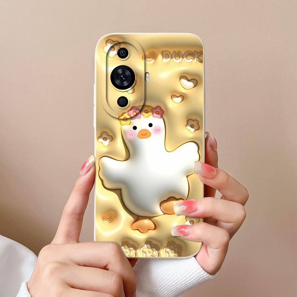 For Huawei Nova 11 Pro Phone Case Cute Design Full Protection Funda For Huawei Nova11 11Pro Soft Liquid Silicone Back Covers