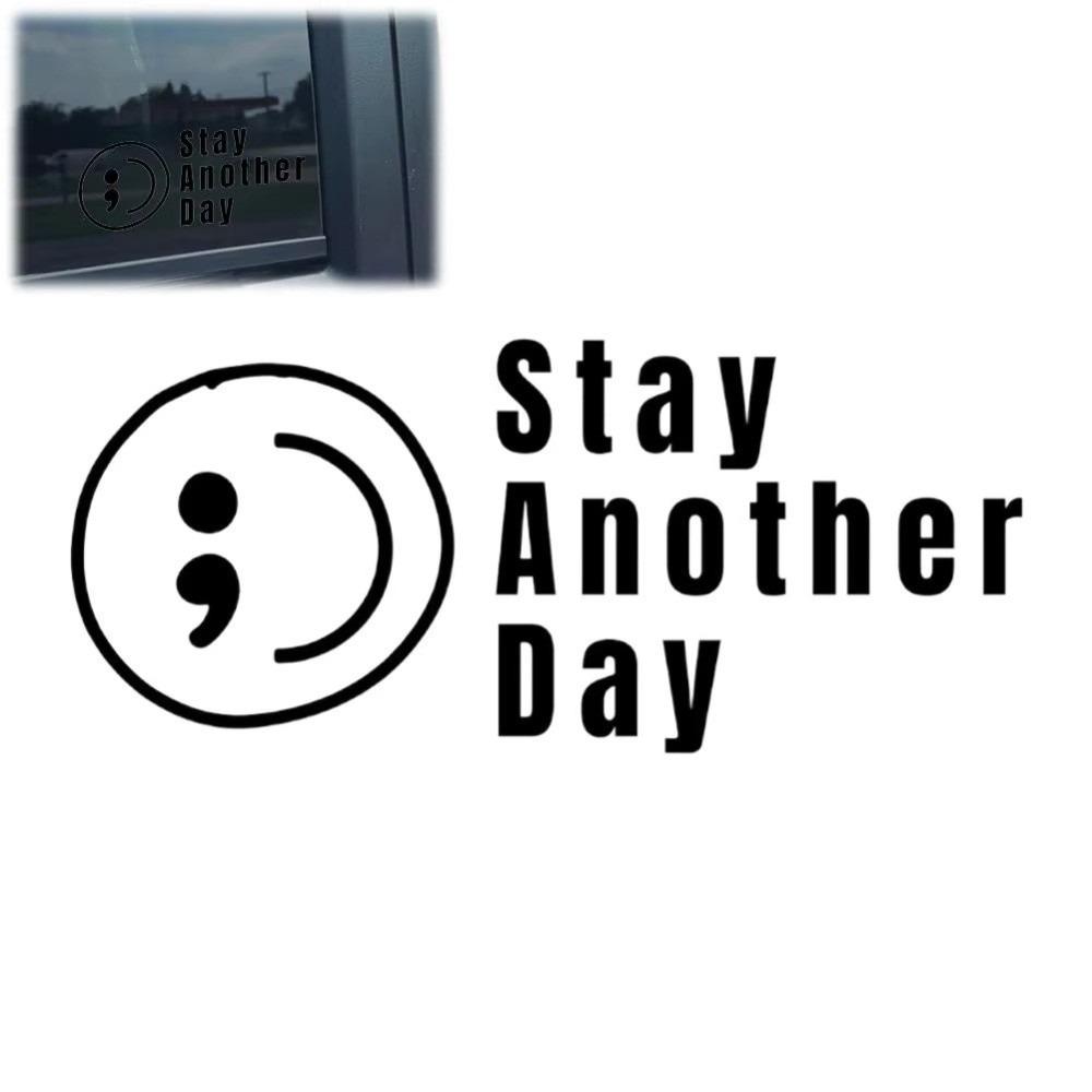 Glossy Finish SAD Stay Another Day Self Adhesive Reminder Stickers Car Decals  Vehicle Accessories