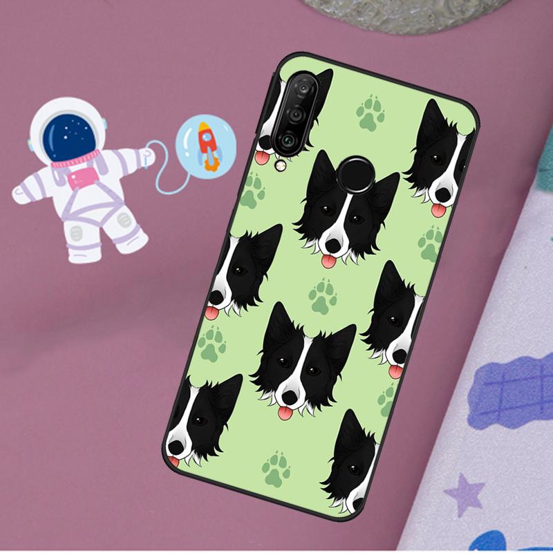 Cartoon Border Collie Case For Huawei Nova 5T 9 10 SE 3i 7i 8i 11i Y60 Y61 Y70 Y90 P40 P30 Lite Mate 60 P60 Pro