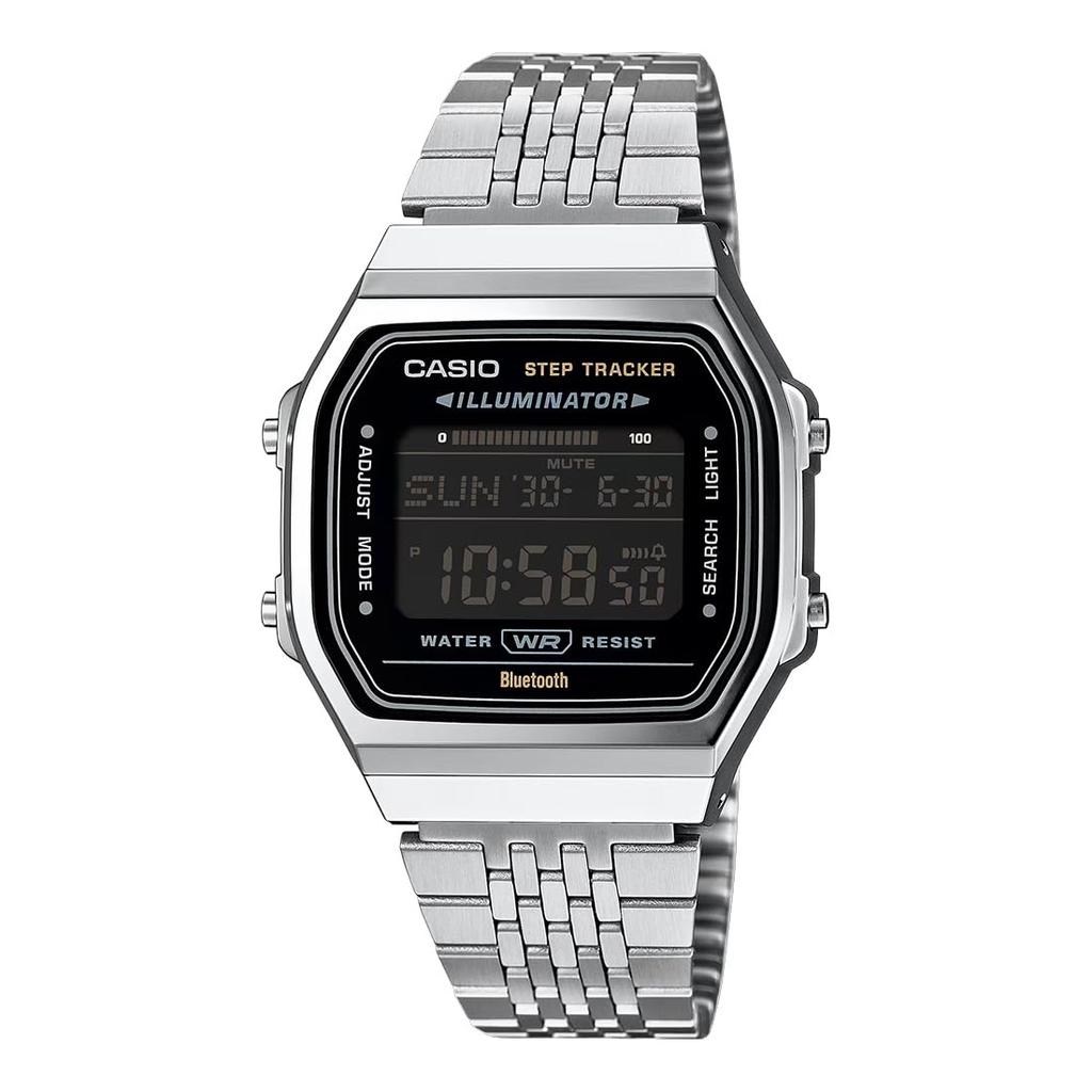 Casio Watch General Lineup Uni Steel Band Adjustable Buckle X X X X Mm "Stainless - ABL-100WE-1BDF, Silver, 41.6 37.9 8.2 Mm, Silver, 41.6 37.9 8.2
