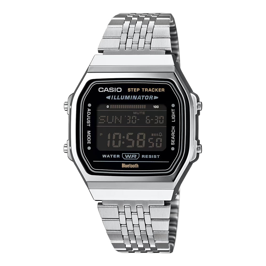 

Casio Часы Общая линейка Уни Стальной браслет Регулируемая пряжка x x x x мм Нержавеющая сталь - ABL-100WE-1BDF, Серебристый, 41,6 37,9 8,2 мм, Серебристый, 41,6 37,9 8,2