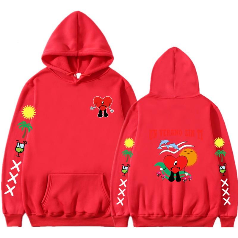 Un Verano Sin Ti Bad Bunny Inspired Hoodie Mens Cotton Blend Oversized Streetwear Sweatshirt Winter Casual Pullover