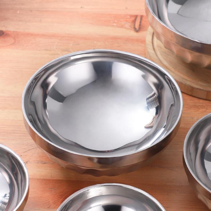 Cmaos 16cm Kids' Double-Layer Insulated 304 Stainless Steel Bowl (3-Pack)