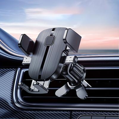 1 supporto universale per auto - Supporto per telefono con bocchetta dell'aria girevole a 360 gradi regolabile per la navigazione GPS mobile - Design robusto e compatto