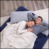 Large Double Velvet Mattress Bestway Soft 191×137×22 Navy Blue