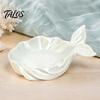 Decorative Vanity Tray Fishtail Jewelry Storage Tray, Large Capacity Groove Design, Pearlescent Ring Holder 3D Printing Desktop Ornament, for