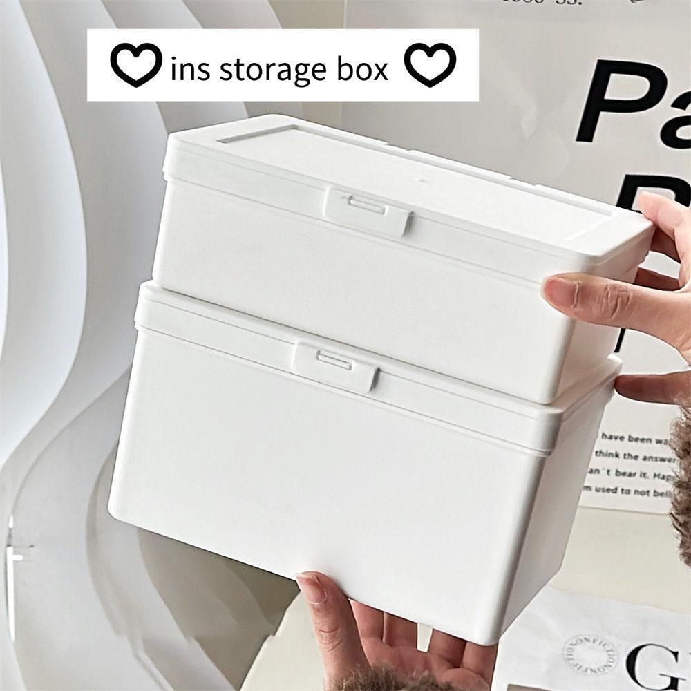 Klapp-Aufbewahrungsbox Kleine Karten-Aufbewahrungsbox Schreibtisch-Organizer Staubdicht Schreibwaren-Etui Aufbewahrungsbox Behälter mit großer Kapazität