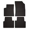 Dywaniki Samochodowe Gumowe Do: Opel Crossland X Crossover (2017-) - Czarne, Dopasowane