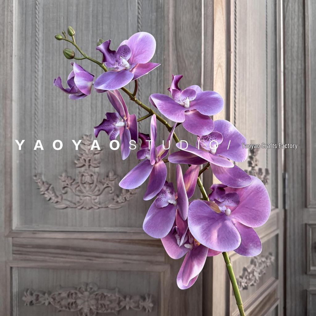 3D Printed Phalaenopsis Orchid, 9-Head Nordic Wedding & Dining Decoration, Floral Art Film Prop