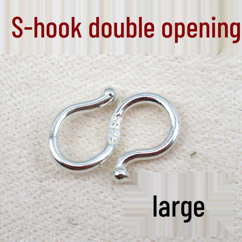 S925 Sterling Silver Question Mark Clasp for DIY Necklace and Bracelet Jewelry Making