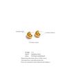 Eetit New Daily Stainless Steel Hollow Chunky Unusual Earrings for Women Texture Trendy Versatile Jewelry Recommend 2025