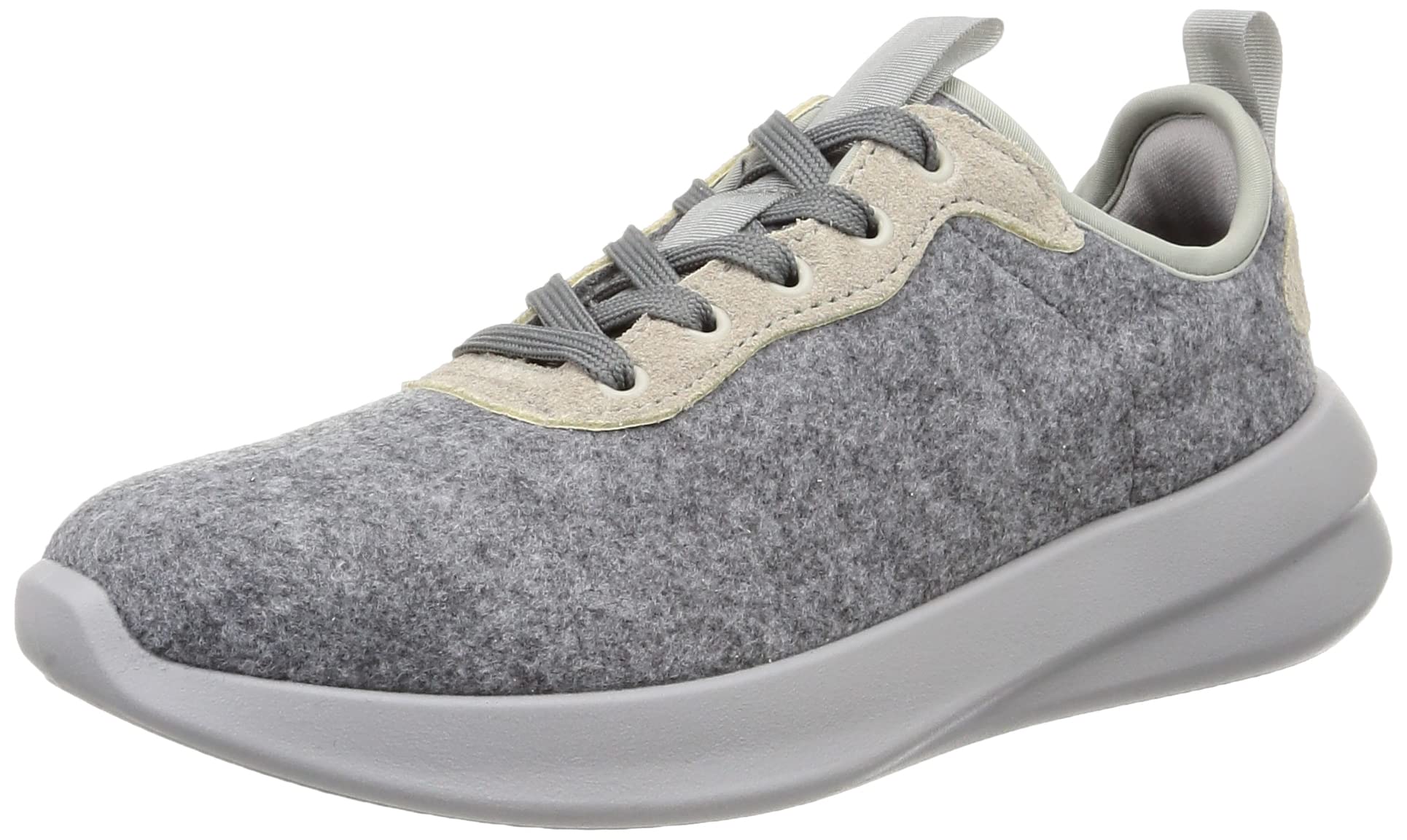 

Moonstar Lifestyle W Made in Size 2E ROAMY/SOCLE Sneakers, Japan, Injection-Made, Lace-Up, Gray, 24.0 cm,