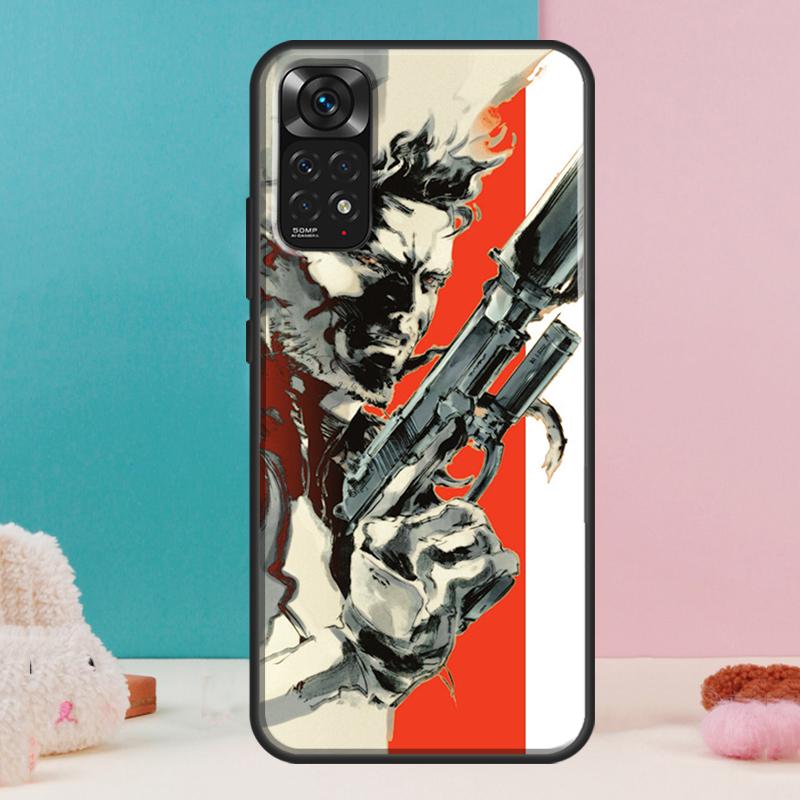 Metal Gear Solid Case For Xiaomi Redmi Note 12 11 10 9 8 Pro 9S 10S 11S 12S Redmi 12C 9A 9C 10A 10C Coque