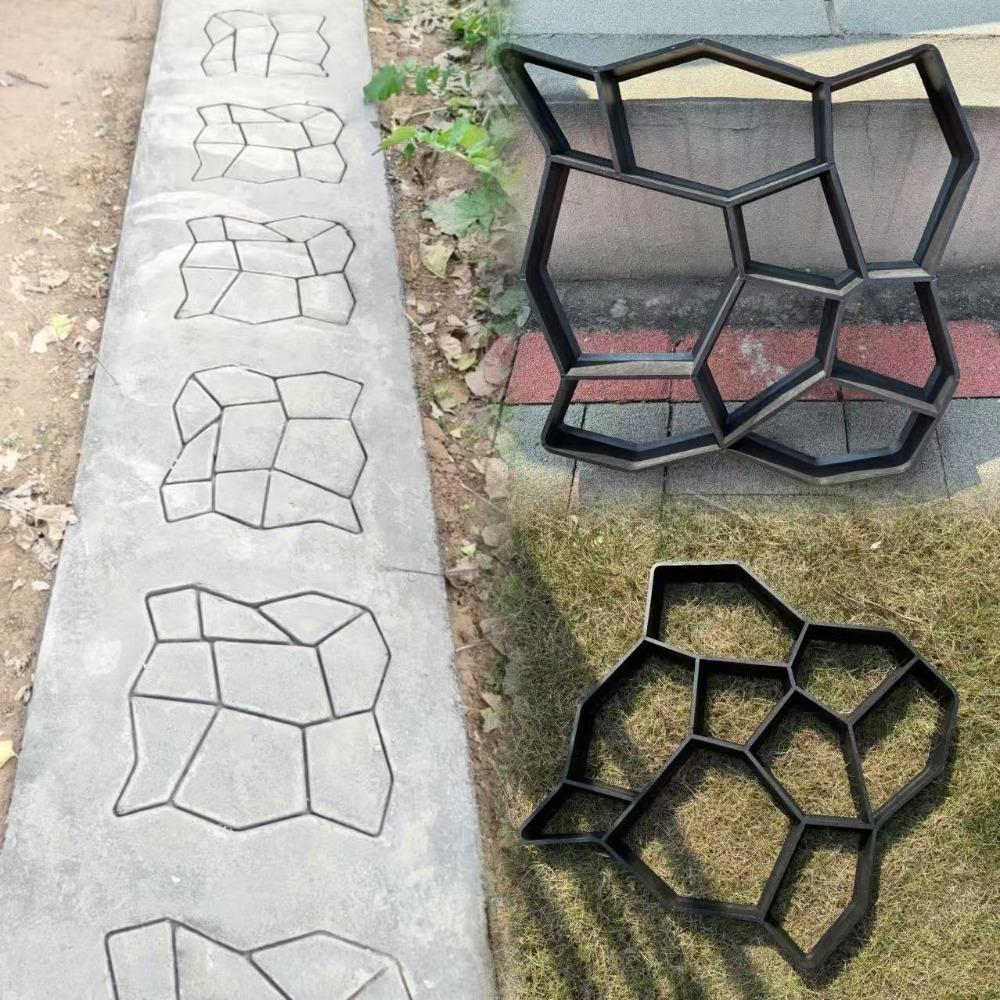 DIY Manual Concrete Paving Mold, Household Garden Walkway Making Tool, Self-made Cement Brick Path Mould