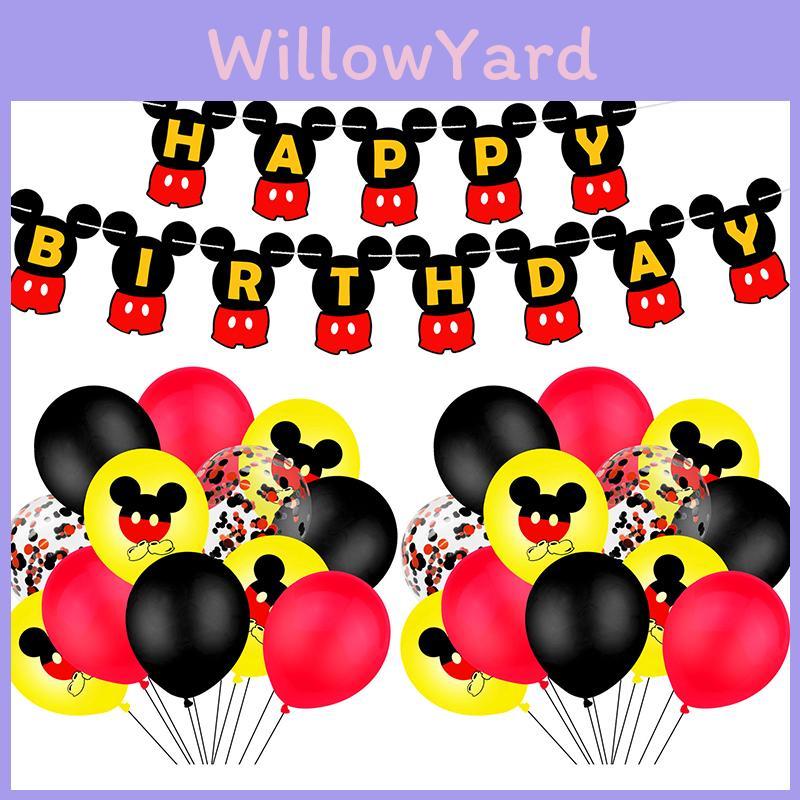 Topolino Minnie Articoli per Festa di Compleanno Bambini Decorazione Palloncino Striscione E Set di Stoviglie