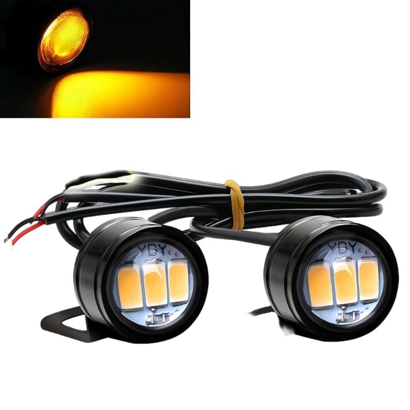 

Strong LED Daytime Running Lights with IP65 Waterproof & 50000 Hours Life Simple Installs for Cars & Motorcycles жёлтый