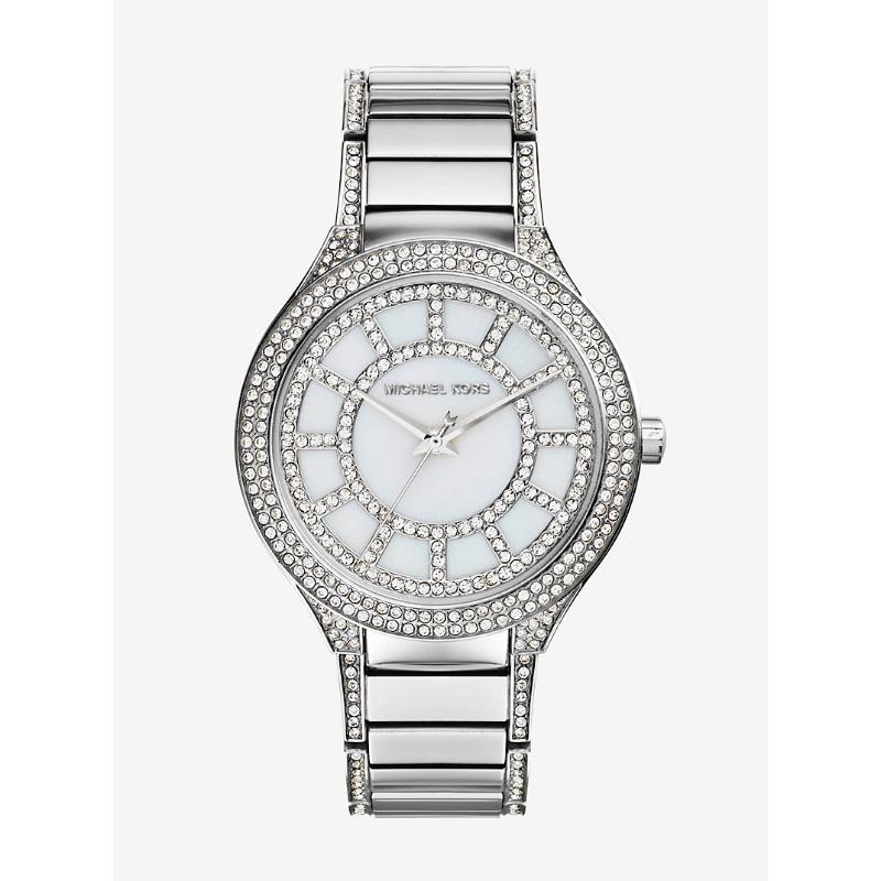 Часы Michael Kors Kerry с паве, серебристый тон, MK3311 серебряный