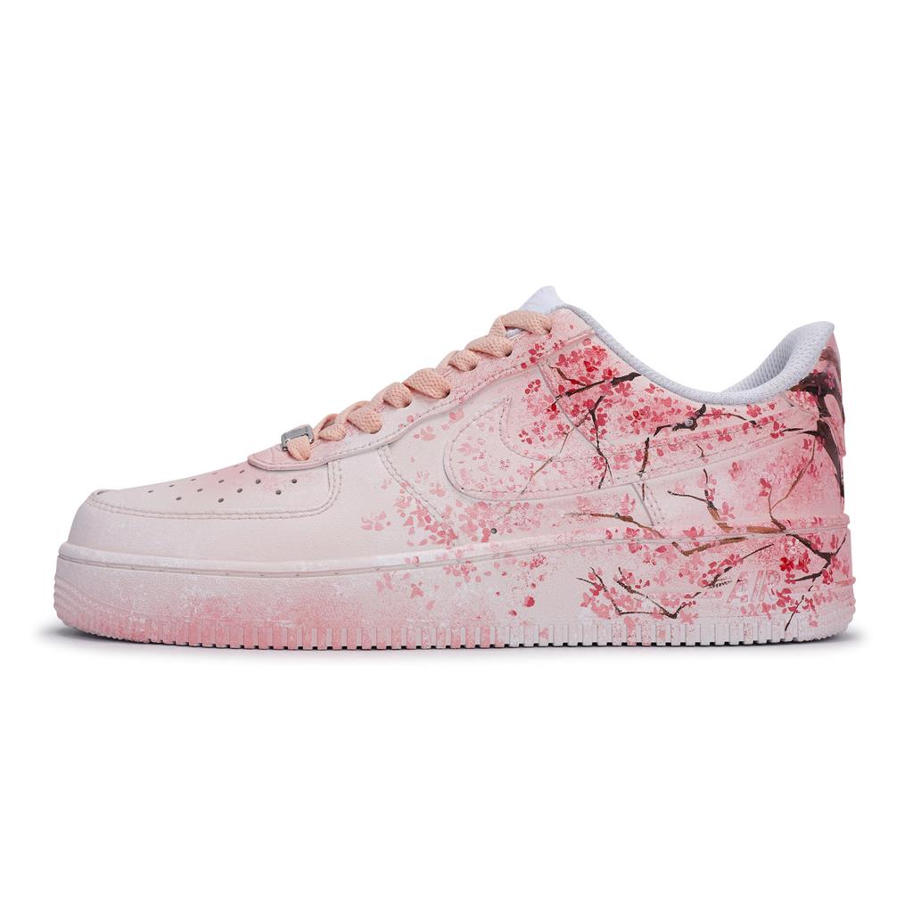 Nike Air Force 1 811 Manufacturing, Cherry Blossom Rain, Special Shoe Box Low top Skateboard Shoes Unisex Pink Brown CW2288-111(Team80-S-BOX)