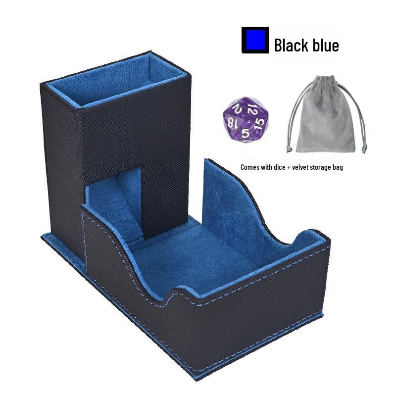 

Foldable Dice Tower and Tray for Dungeons & Dragons RPG Tabletop Games чёрный/синий
