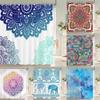 High Quality Indian Mandala Pattern Printed Fabric Shower Curtains Bohemian Bath Screen Waterproof Bathroom Decor with 12 Hooks